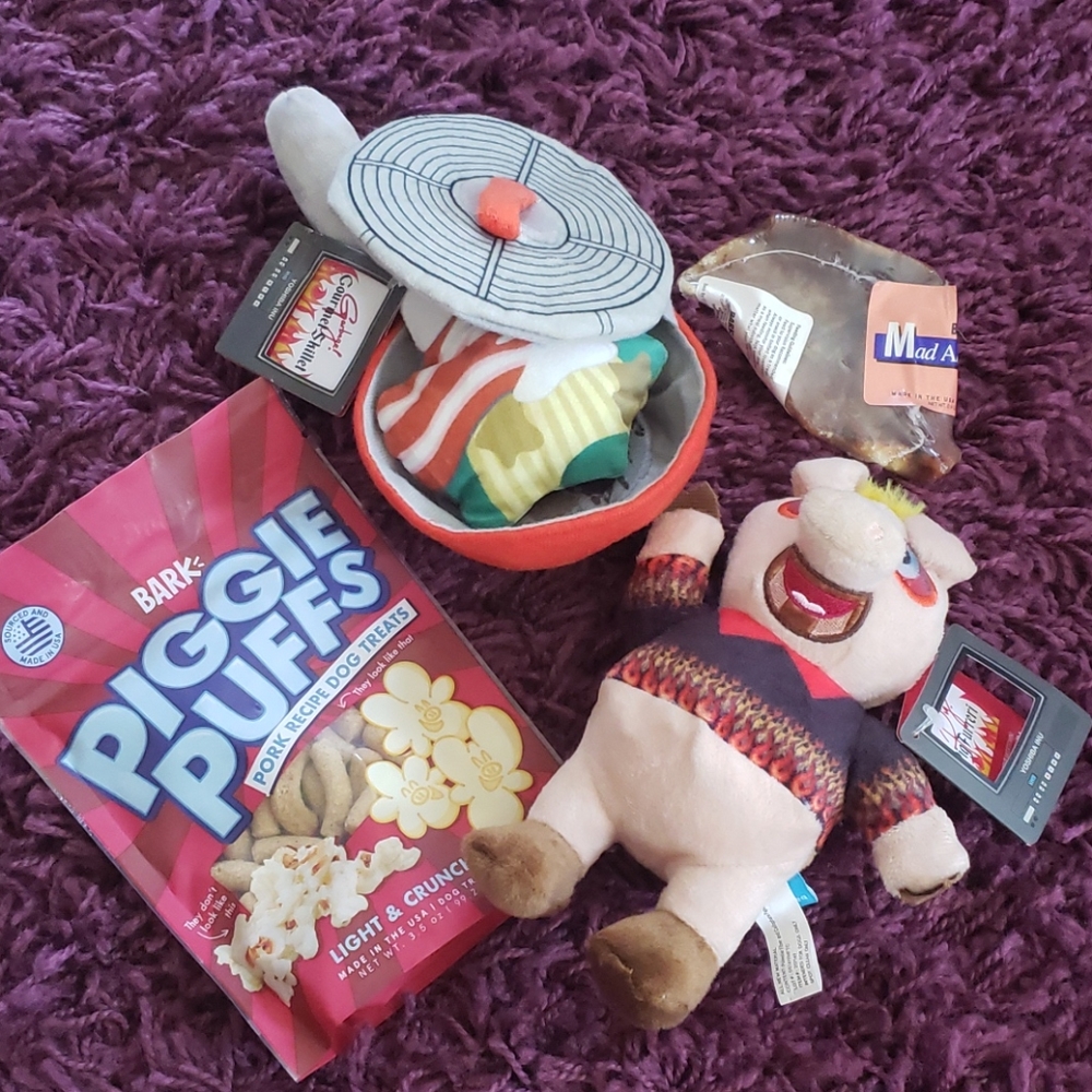 Pork BBQ Themed Dog Toys and Treats